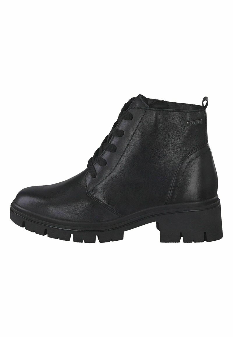 Tamaris COMFORT Platform ankle boots black nappa/mottled black
