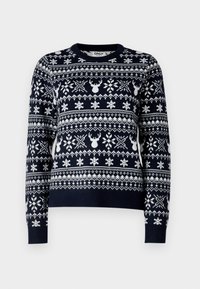 ONLXMAS WINTER O NECK - Džemper - night sky/cloud dancer