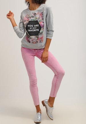 Sweater - mottled light grey