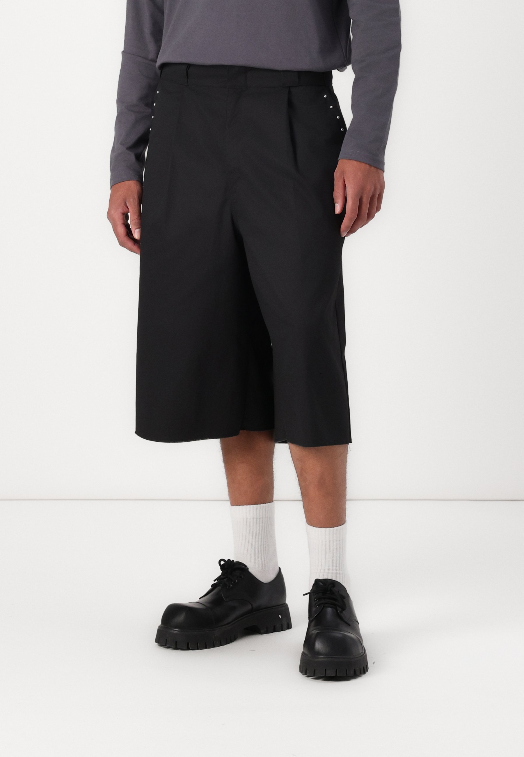 Jaded London STUDDED GOLIATH UNISEX - Shorts - black