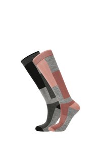 CORSICANA 2-PACK SKI UNISEX - Knæstrømper - burlwood