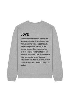 LOVE DEFINITION UNISEX  - Sweatshirt - mottled grey