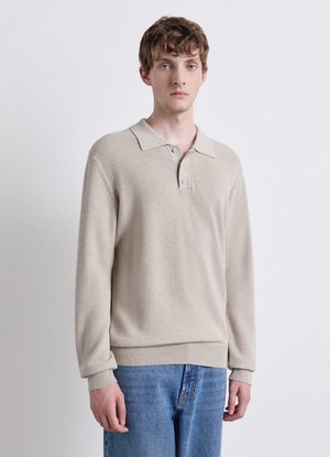 Calliope, MAGLIA TINTA UNITA - Jumper - beige melange