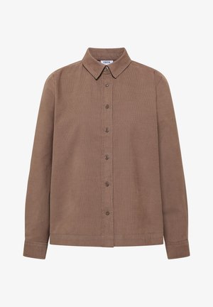 Cecil, LANGARM HEDBLUSE AUS CORD - Chemisier - earthy taupe