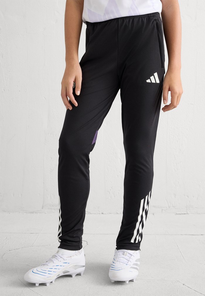 adidas MANCHESTER UNITED COMPETITION TRAINING PANTS KIDS UNISEX - Equipación de clubes - black/aurora plum
