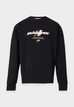 Jack & Jones, JCOCLUB BRANDING CREW NECK - Sweatshirt - black