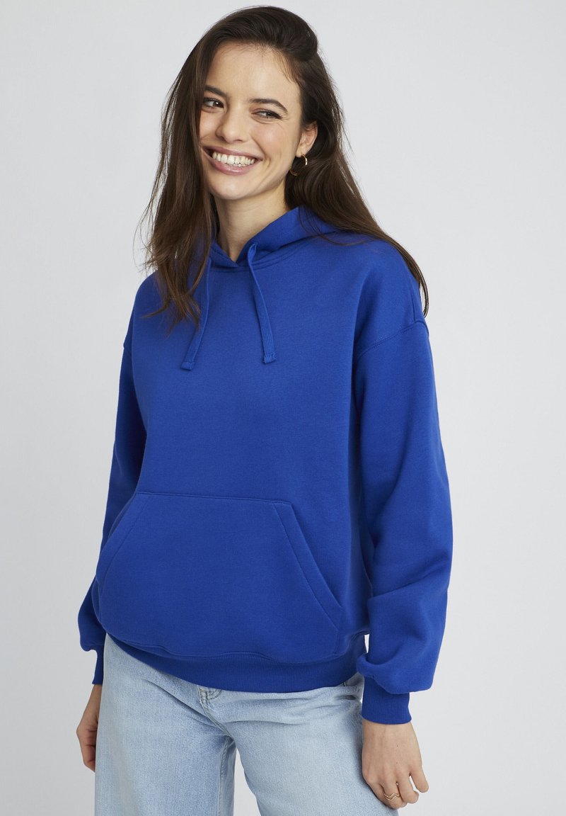 BZB Sweat à capuche - bleu foncé