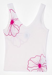 FLORAL TANK - Débardeur - offwhite/hot pink