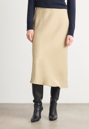 VESATIE  - A-line skjørt - light beige