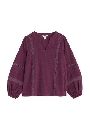 Seasalt Cornwall, SEASALT CORNWALL FOUNTAIN GRASS TOP - Blouse - purple - dark hellebore