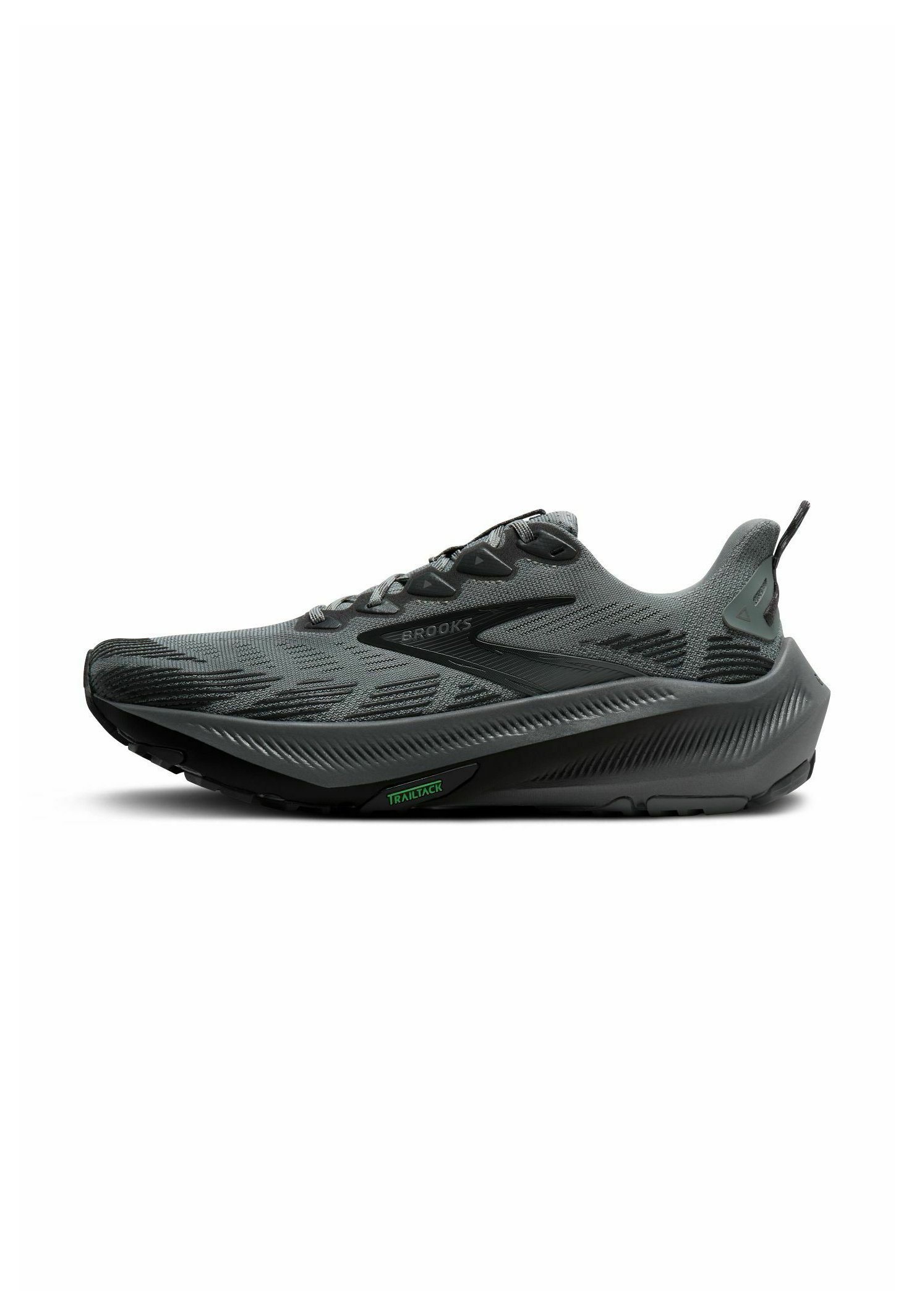 Brooks GHOST 17 - Road running shoes - black orange/black - Zalando