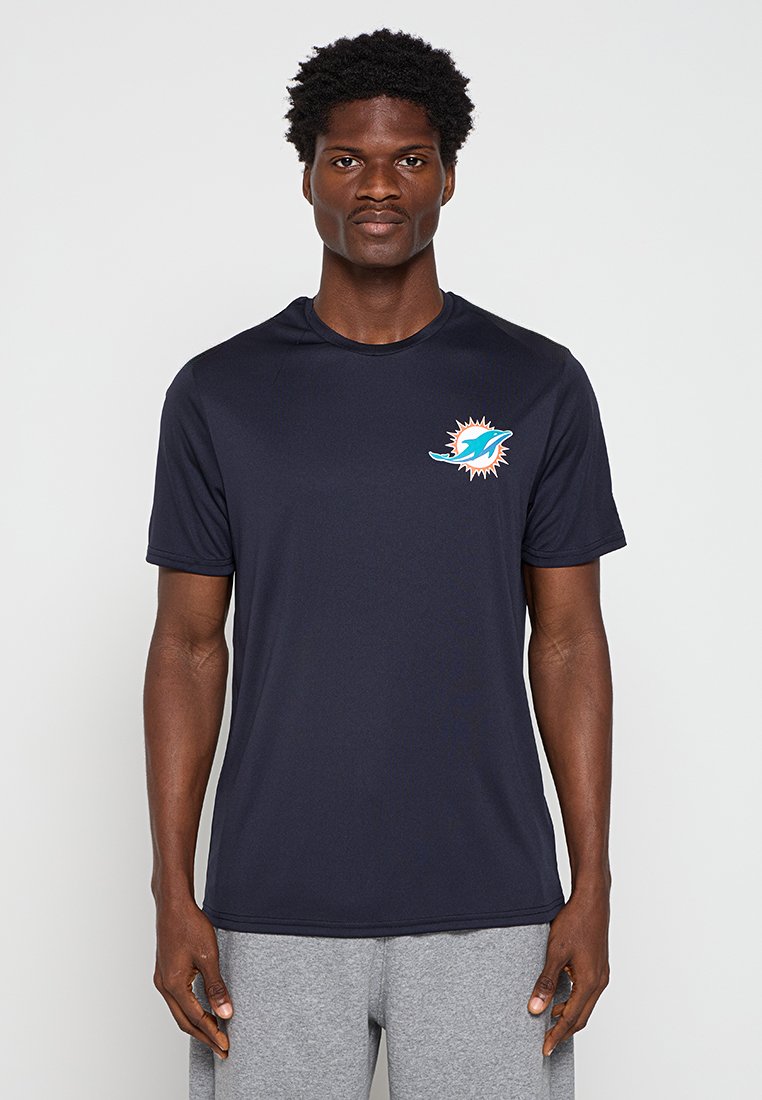 new era T-shirt print donkerblauw