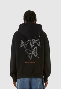 MJ Gonzales - BARBED WINGS HEAVY OVERSIZED  - Hoodie - black Miniatuurafbeelding 1