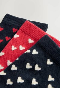 Next HEARTS 3 PACK - Sokid - navy red