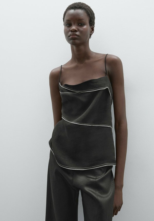 CONTRAST STITCHING - Top