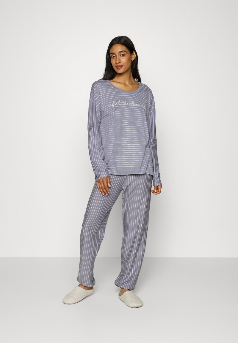 Triumph PYJAMA SET Nachtwäsche Set light grey melange/grau Zalando.de