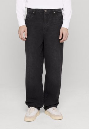 Urban Classics HEAVY OUNCE - Laza szabású farmerek - black washed
