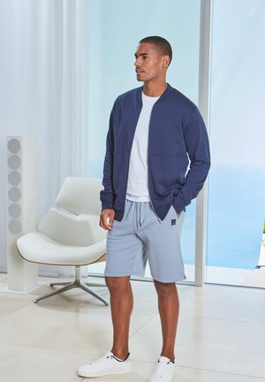 john devin, Zip-up sweatshirt - navy