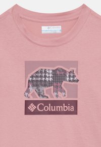 Columbia HAZELDEL HILL GRAPHIC TEE UNISEX - Hosszú ujjú felső - eraser pink