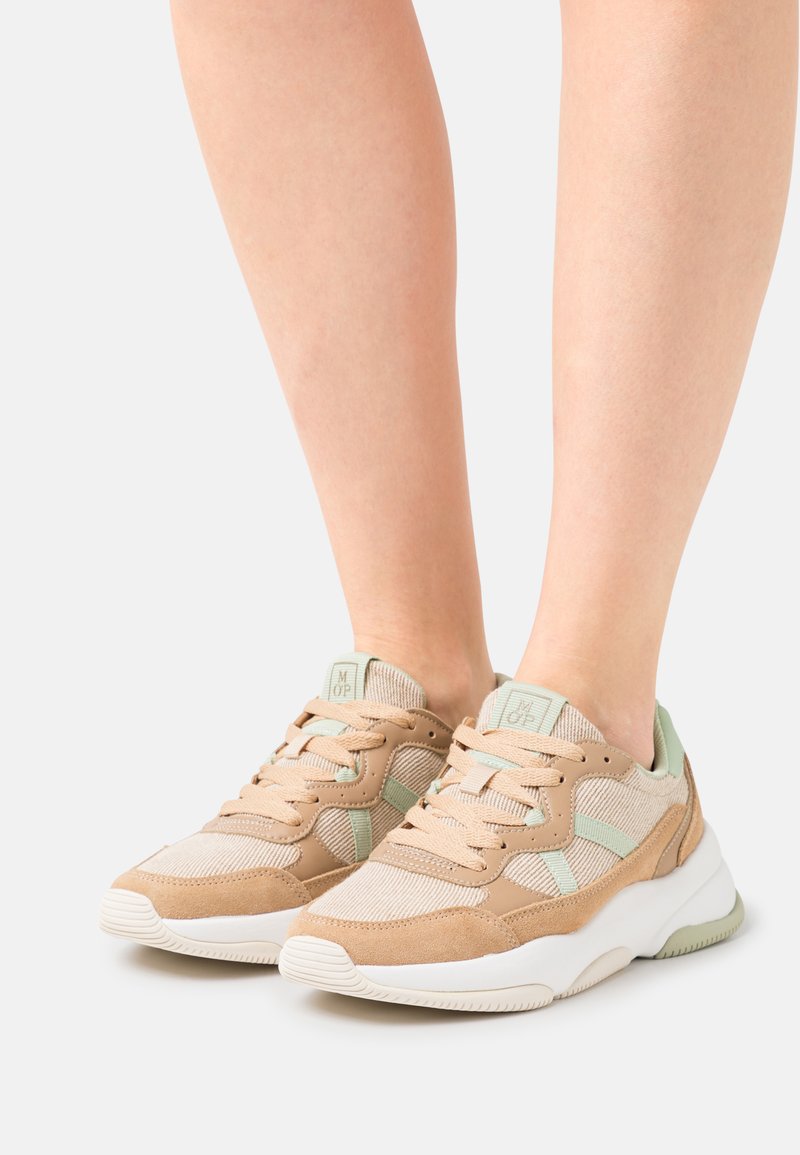 Marc O'Polo MIKA - Sneaker low - wheat field/mint