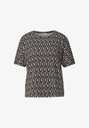 SHORT-SLEEVE SHIRT WITH CREW NECK AND PRINT - T-shirt imprimé - clay sand