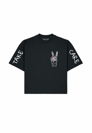 Mira Paris, TAKE CARE OVERSIZED BOXY TEE 26 UNISEX - T-Shirt print - black