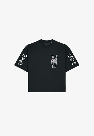 Mira Paris, TAKE CARE OVERSIZED BOXY TEE 26 UNISEX - T-Shirt print - black