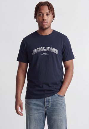 Jack & Jones, T-SHIRT PLUS SIZE T-SHIRT - T-shirt imprimé - navy blazer
