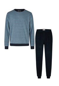 Non sélectionné, light blue dark blue striped
