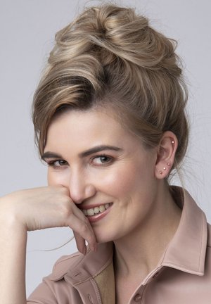 MET ZIRKONIA - Earrings - gold-coloured