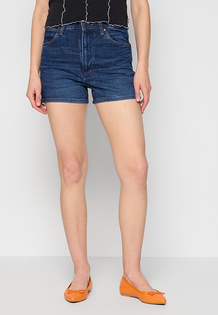Wrangler Jeansshort donkerblauw Wrangler Jeansshort donkerblauw