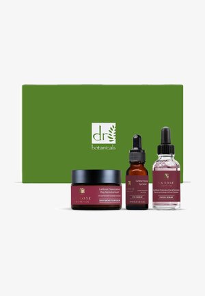 Dr Botanicals LA ROSE FRANCAISE DAY MOISTURISER, FACIAL SERUM, EYE SERUM SET brązowy