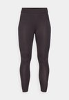 LEGGINGS - Leggings - black/metallic silver