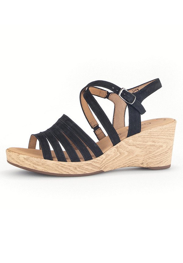 Keilsandalette - schwarz