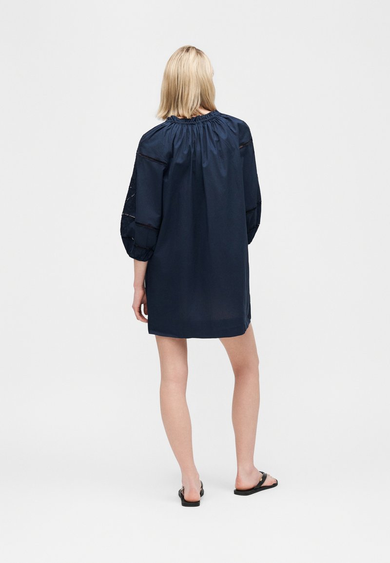 Lauren Ralph Lauren EMBROIDERED BEACH DRESS - Beach accessory - dark  navy/dark blue - Zalando.ie