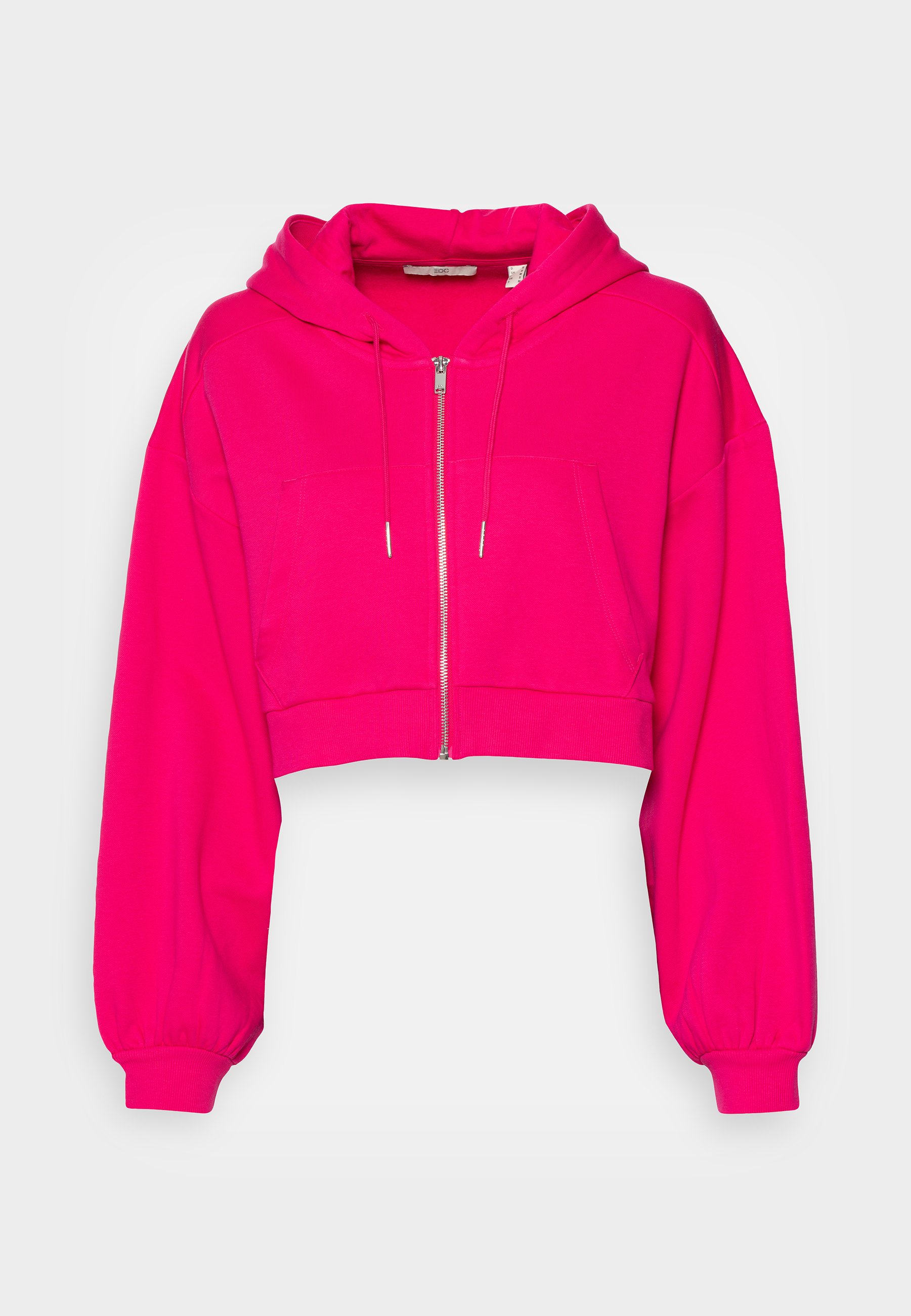 edc by Esprit CROPPED - Zip-up sweatshirt - pink fuchsia/pink - Zalando.de