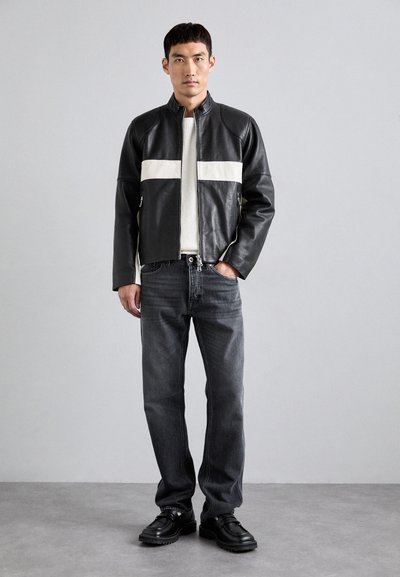 J.LINDEBERG TATUM BIKER JACKET - Casaco de couro - black