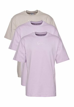 SMALL SIGNATURE 3-PACK ESSENTIAL TEE - T-Shirt basic - light grey lilac