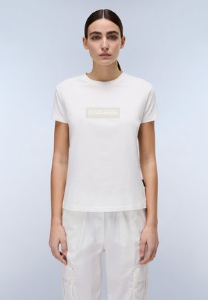 BOX LOGO - T-shirts print - white heron