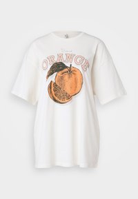 ONLROSE OVERSIZE TEE - Print T-shirt - cloud dancer