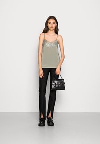 Soaked in Luxury CLARA SINGLET - Top - wrought iron