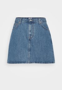 MOM SKIRT - Ozko oprijeto krilo - denim medium