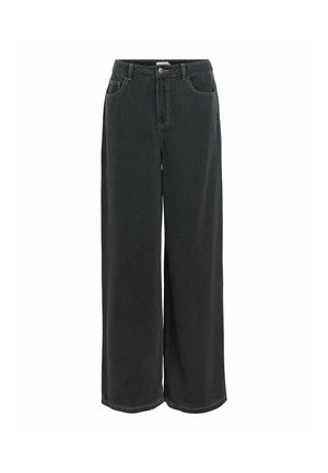Object, OBJLUCA TRI MW WIDE LOOSE JEANS NOOS - Wide Leg - black