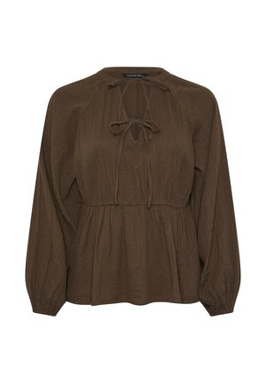 Yours Clothing, WOMEN'S CASUAL TOPS - Blouse - chocolate