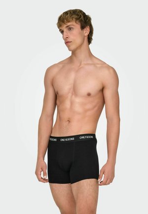 Only & Sons, BOXER SHORTS ONSRIBER 10-PACK BOXER SHORTS - Krátke boxerky - black