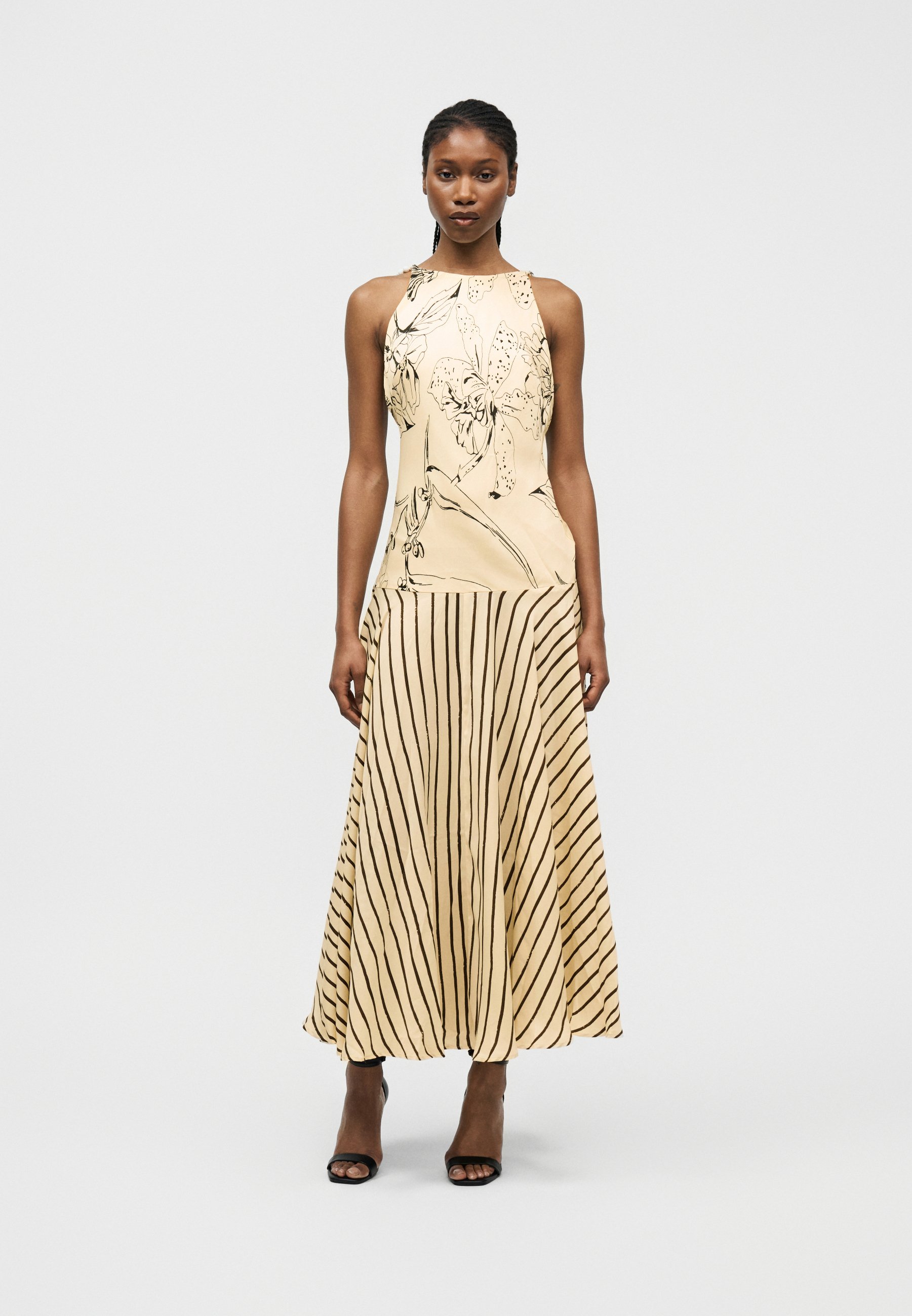 topshop beige dress Milla Long Sleeve Rollneck Mini Dress main image 0