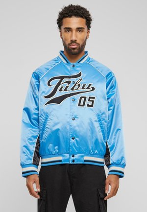 Bomber stiliaus striukė - light blue black creme