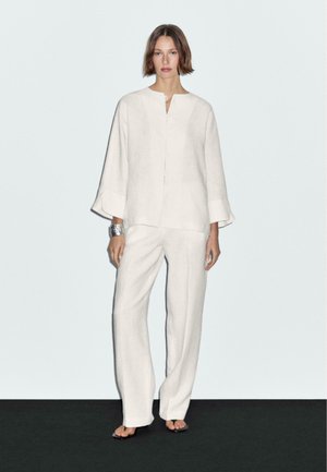 KIMONO WITH  DETAIL  - Blouse - white