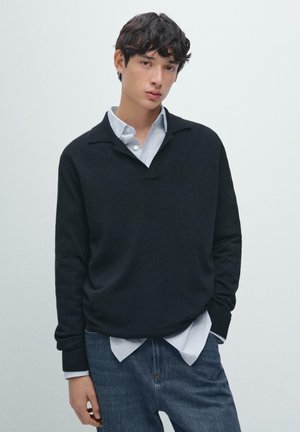 V-NECK - Poloshirt - dark blue