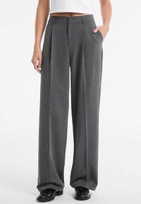WIDE LEG - Pantaloni - grau